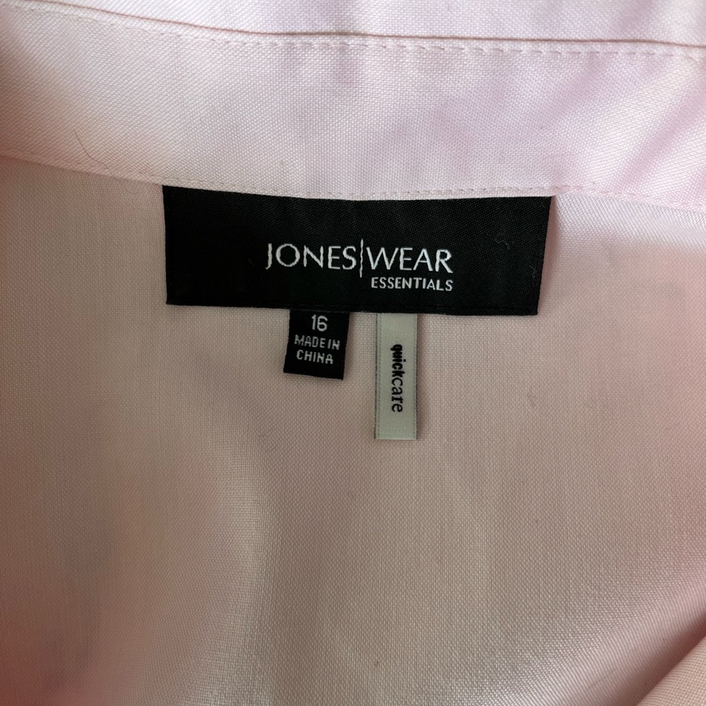 Jones Wear Pink Button‎ Down Shirt Classic Style - Picture 8 of 9